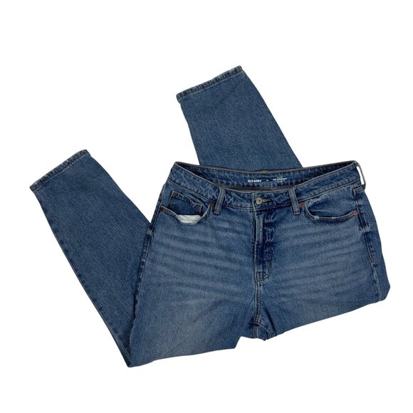 Old Navy Denim - Old Navy Denim Jeans Womens Size 14 High Rise OG Straight Secret-Smooth Pockets